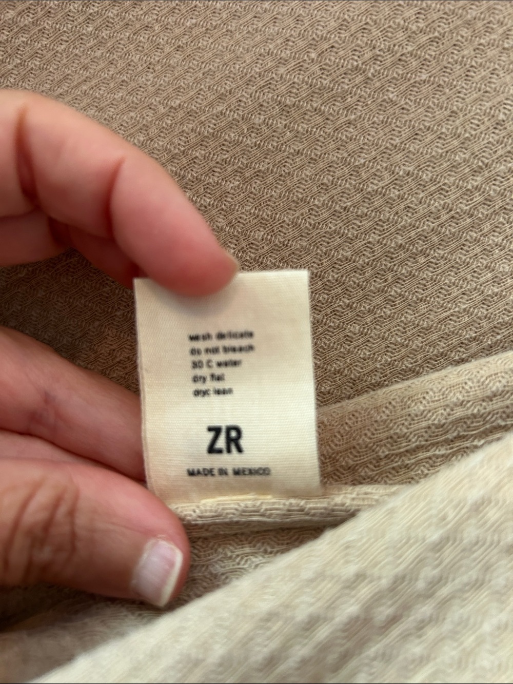 Zii Ropa Beige Textured Open-Front Jacket - Picture 5 of 8